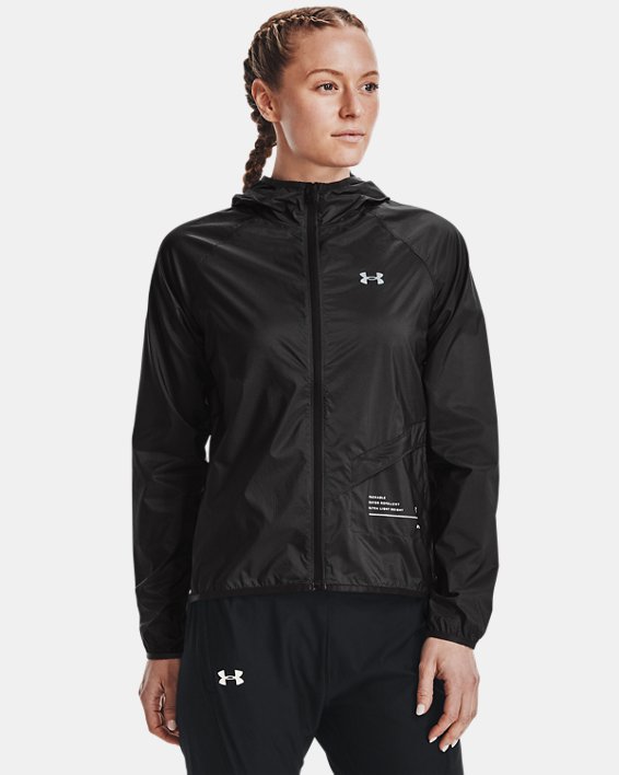 Women's UA Qualifier Storm Packable Jacket, Gray, pdpMainDesktop image number 0